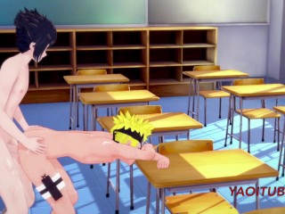 Naruto Yaoi - Sasuke Fucks Naruto Nearby Classroom